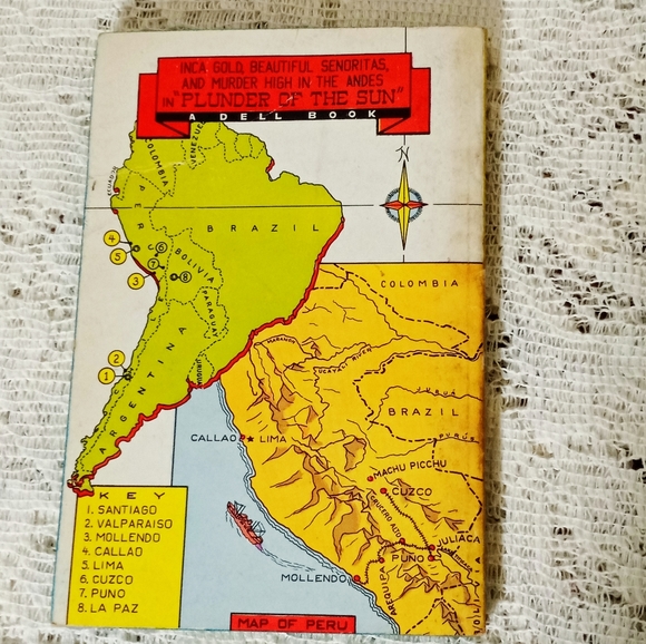 1949 Plunder of the Sun Murder Mystery Paperback Pulp Fiction David Dodge - Picture 5 of 5